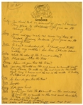 Moe Howard's Handwritten & Signed Comedy Sketch for an Episode of ''The New Three Stooges'' -- Manuscript Spans Over 10 Pages